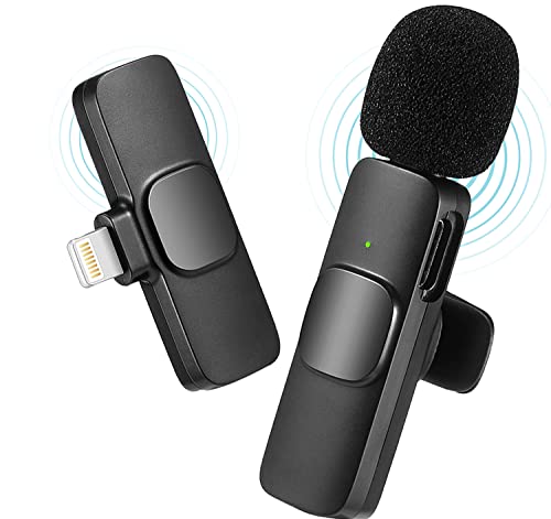 Microfono Wireless iphone,Microfono Lavalier Wireless,Microfono Wireless,Microfono per Smartphone,Microfono iphone,Lavalier Wireless