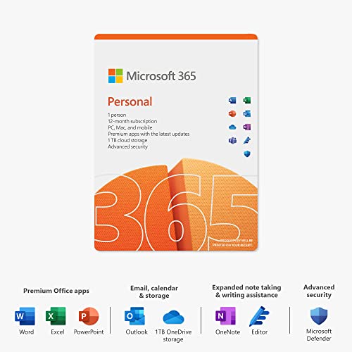 Microsoft 365 Personal Office 365 app 1 utente 1 anno di abbonament...