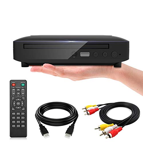 Mini lettore DVD per TV con uscita HDMI AV, cavi HDMI AV inclusi, H...