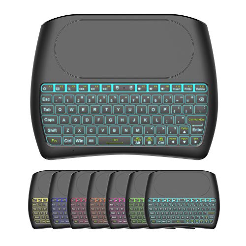 Mini tastiera senza fili, mini tastiera D8 con touchpad, piccola ta...
