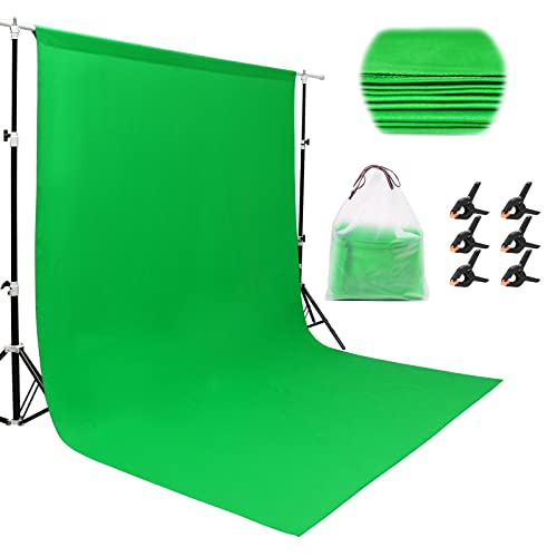 Miorkly Green Screen 1,8 × 2,8 m Sfondo Fotografico Verde,Telo Ver...