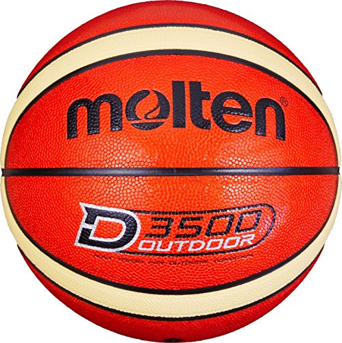 Molten Herren B7D3500 Palla da basket, Arancione, 7
