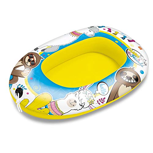 Mondo Toys - Llama Small Boat - Canotto Gonfiabile   Gommone per Bambini - misura 94 cm - Facile da Gonfiare e Sgonfiare - PVC Termosaldato resistente - ideale per spiaggia, mare, piscina - 16859