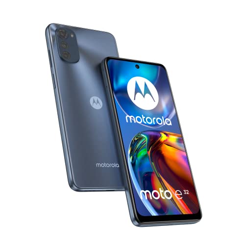 Motorola moto e32 (display Max Vision 6.5  90 Hz, tripla camera 16MP, batteria 5000 mAh, processore octa-core, Dual SIM, 4 64 GB espandibile, Android 11), Slate Grey