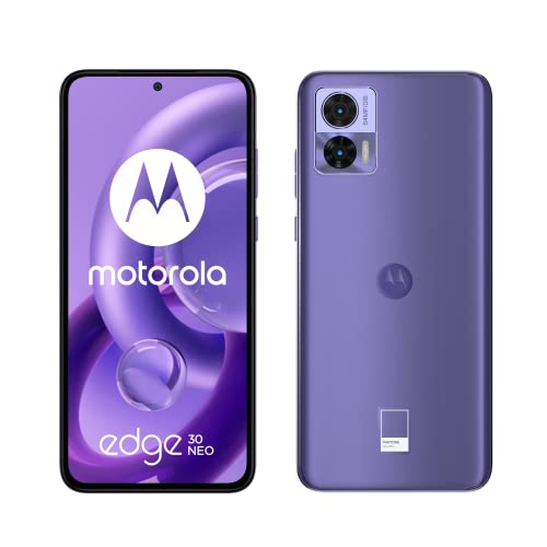 Motorola moto edge 30 Neo (Display 6.2  120Hz OLED FHD+, 5G, Dual Camera 64MP, Qualcomm Snapdragon 695, batteria 4020 mAh, 8 128 GB, Dual SIM, Android 12, Cover Inclusa), Very Peri