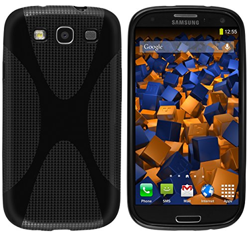 mumbi Custodia in X-TPU compatibile con Samsung Galaxy S3 (i9300) S3 Neo, nero