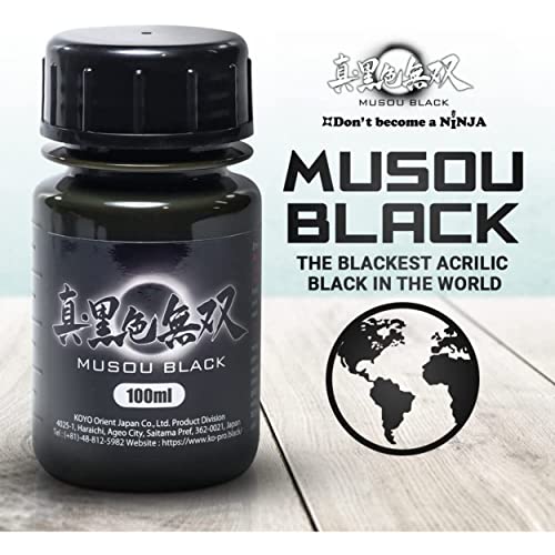 Musou black La vernice acrilica più nera al mondo contiene 1 x 100...