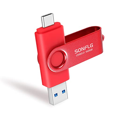 USB C Flash Drive 512 GB USB Type-C Entrambi 3.0 – 2 in 1 Dual Drive OTG Memory Stick USB Drive per  Android Smartphone Computer MacBook USB-C