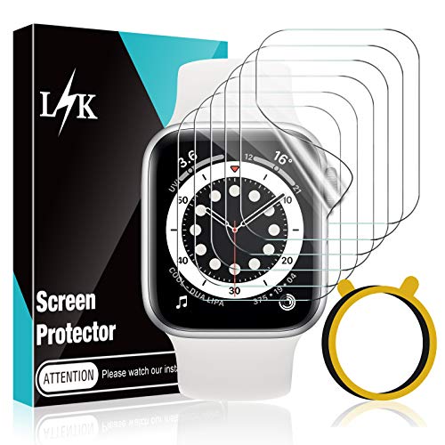 LϟK 6 Pezzi TPU Pellicola Protettiva per Apple Watch Series 3 2 1 38mm - Senza Bolle Trasparente HD Schermo Protettivo con Facile Kit D Installazione