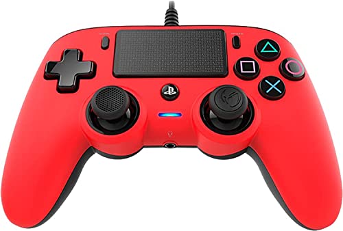 Nacon Compact Controller PS4 Ufficiale Sony PlayStation, Rosso...