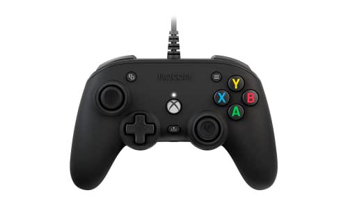 Nacon Pro Compact Controller Designed for Xbox: Wired, programmabile, ergonomico, 3D sound Controller licenza ufficiale per Xbox Series X|S, Xbox One e PC con Windows 10.