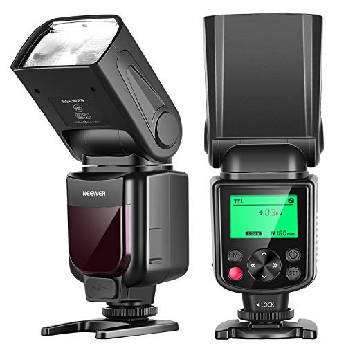 Neewer NW-670 TTL Flash Speedlite con LCD Display per Canon 7D Mark II, 5D Mark II III, IV,1300D, 1200D, 1100D, 750D, 700D, 650D, 600D, 550D, 500D, 100D, 80D, 70D, 60D ed Altre Canon DSLR Fotocamere