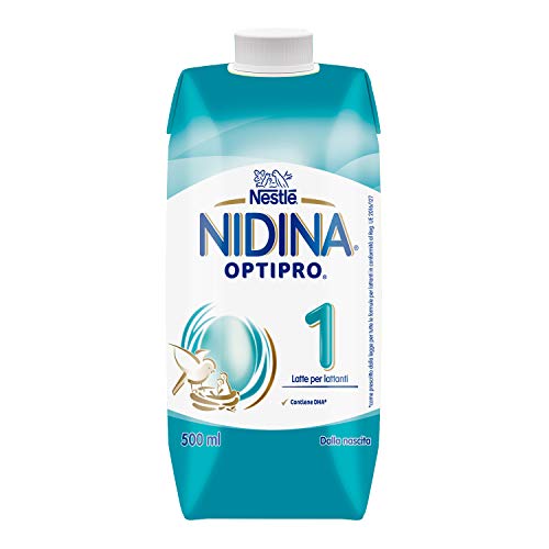 Nestlé Nidina Optipro 1 dalla Nascita Latte per lattanti liquido 12 brick da 500 ml