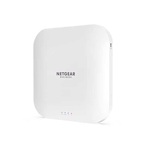 NETGEAR Access Point WiFi 6 AX3600 WAX218,  Dual Band, access point poe, 1 porta Ethernet PoE+ 2,5G, protezione WPA3, creazioni di 4 reti wireless