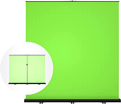 NEUE DAWN Green Screen Chromakey - Sfondo posteriore per video fotografia, live gaming, studio fotografico, virtuale, Pull up, per la rimozione di sfondo, 200 x 150 cm, sfondo fotografico