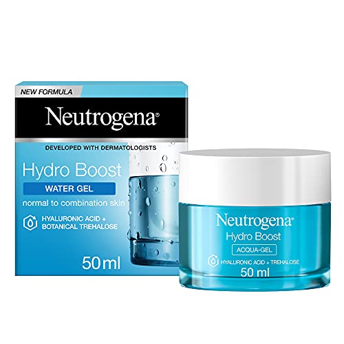 Neutrogena Hydro Boost, Acqua Gel, Acido Ialuronico Idratante, Normali, Pelli Miste e Sensibili, 50 ml
