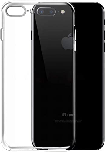 NEW C Cover Compatibile con iPhone 7 Plus e iPhone 8 Plus, Custodia Gel Trasparente Morbida Silicone Sottile TPU [Ultra Leggera e Chiaro]