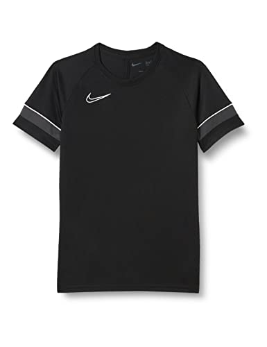 Nike Dri-fit Academy, Maglia Da Calcio A Manica Corta Unisex Bambini, Nero Bianco Antracite Bianco, M
