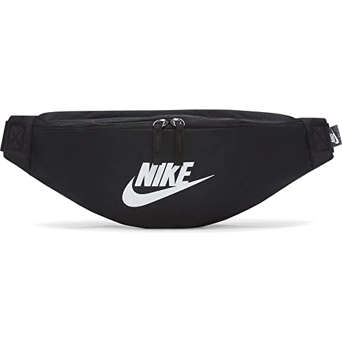 Nike Heritage Waistpack - Fa21, Borsa Unisex Adulto, Black Black White, Taglia Unica