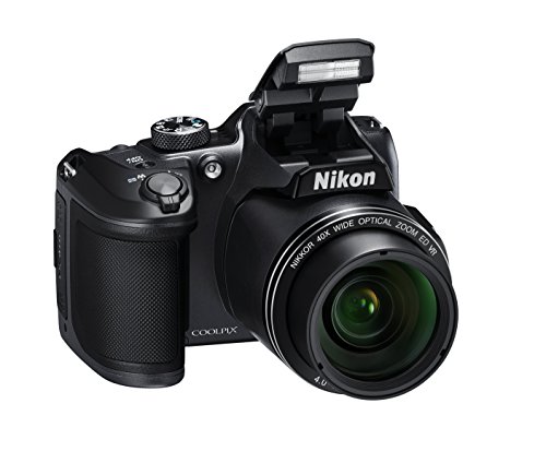 Nikon Coolpix B500 Fotocamera Digitale Compatta, 16 Megapixel, Zoom 40X, ISO 125 - 6.400, VR, LCD Inclinabile 3 , Full HD, Bluetooth, Wi-Fi, Nero