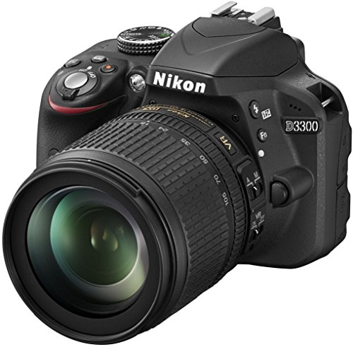 Nikon D3300 Kit Fotocamera Reflex Digitale con Nikkor 18 105VR, 24.2 Megapixel, LCD 3 Pollici, Nero [Versione EU]