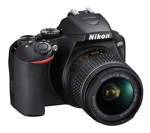 Nikon D3500 Fotocamera Reflex Digitale con Obiettivo Nikkor AF-P 18-55, F 3.5-5.6G VR DX, 24.2 Megapixel, LCD 3 , SD da 16 GB 300x Premium Lexar, Nero