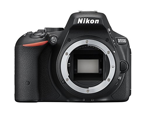 Nikon D5500 Fotocamera Reflex Digitale, Solo Corpo, 24,2 Megapixel, LCD Touchscreen Regolabile, Wi-Fi Incorporato, Nero [Versione EU]
