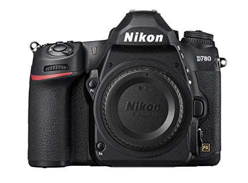 Nikon D780 Body Fotocamera Reflex Digitale, 24.5 Mp, Cmos Fx Pieno Formato, 2 Slot Card SD, Face Detect in Af Live View, Mirino Ottico, Fino a 12 Fps, Nero