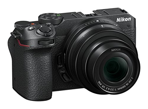 Nikon Z30 + Z DX 16-50 VR + Lexar SD 64 GB 800x Fotocamera Mirrorless, CMOS DX da 20.9 MP, LCD Angolazione Variabile, Registrazione fino 125min,Video 4K,Nero,Nital Card: 4 Anni di Garanzia, VOA110K001