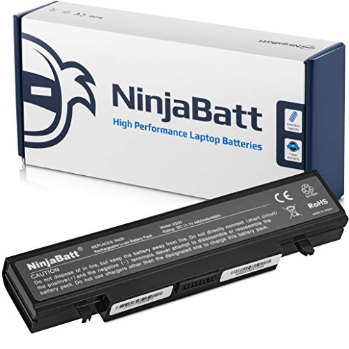 NinjaBatt Batteria per Samsung AA-PB9NC6B R530 RV520 RV510 R540 R580 R519 R730 R780 RV511 NP350V5C NP300V5A RV515 AA-PB9NS6B NP300E5A AA-PB9MC6B AA-PB9NC6W - Alte prestazioni [6 Celles 4400mAh 49wh]