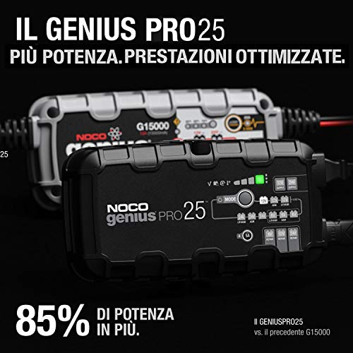 NOCO GENIUSPRO25, Caricabatterie Intelligente Portatile 25A, Profes...