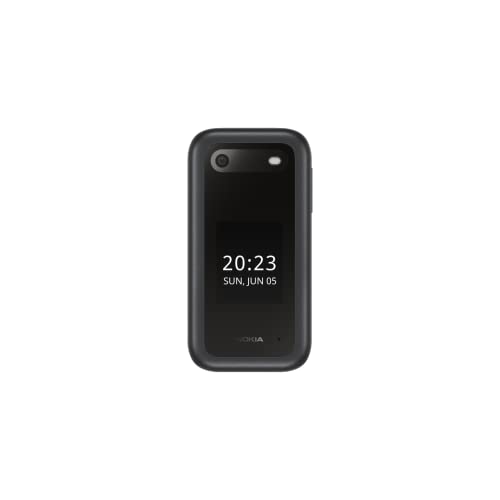 Nokia 2660 - Telefono Cellulare 4G Dual Sim, Display 2.8 , Tasti Grandi, Tasto SOS, Fotocamera, Bluetooth, Radio FM Wireless e lettore mp3, Ampia batteria, Nero, Italia