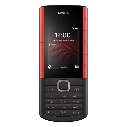 Nokia 5710 XA - Telefono Cellulare 4G, auricolari wireless integrati, Display 2.4 , Fotocamera, Bluetooth, Radio FM Wireless e lettore mp3, tasti lettore audio dedicati, Black, Dual Sim, Italia