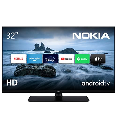 Nokia Smart TV - 32 Pollici 80cm Android TV HD Ready, HDR10, DVB-C ...