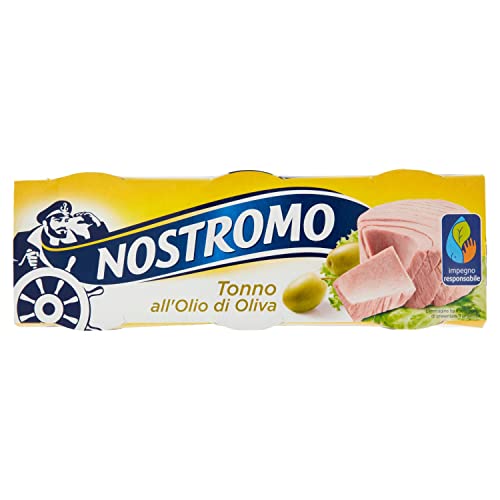 Nostromo - Tonno all Olio di Oliva, Senza Conservanti, 3 Lattine da 70 gr