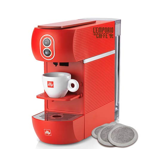 Nuova Macchina da Caffè a Cialda Illy ESE 44 mm Filtro Carta Colore Rosso