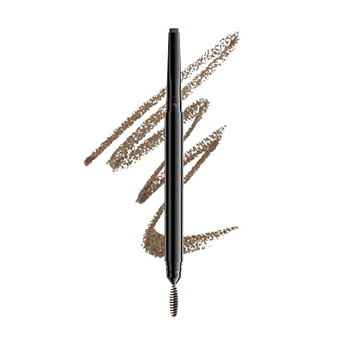 NYX Professional Makeup Brow Pencil, Due lati: matita a punta piatta e scovolino, Tonalità: Ash Brown