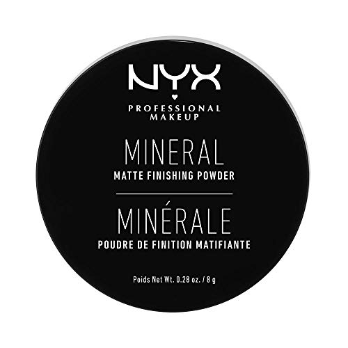 NYX Professional Makeup Mineral Finishing Powder, Polvere libera, Finish matte, Riduce le zone lucide, Tonalità: Light Medium