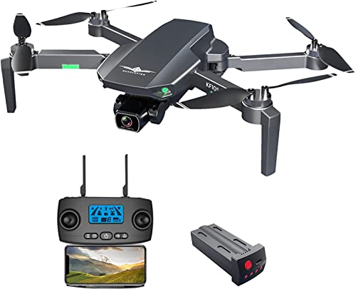 OBEST 4K Drone con GPS Telecamera,Brushless per Evitare Ostacoli, Posizionamento del Flusso Ottico, Telecomando FPV, Ritorno a Casa Batteria Scarica, Regolazione Obiettivo Motorizzata (Nero)