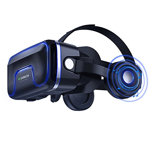Occhiali VR Compatibile con tutti gli Smartphone da 4,7 a 6,0 Pollici-Regalo Perfetto di Natale e di Compleanno (Nero)