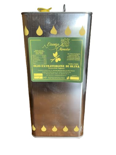Olio extra-vergine d oliva monocultivar  Taggiasca  estratto a freddo, olio ligure, 5 litri