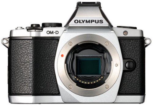 Olympus OM-D EM-5 Fotocamera Mirrorless Professionale, LiveMOS 16 MP, Corpo Macchina, Argento