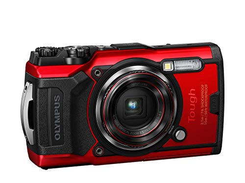 Olympus Stylus TG-6 Tough Fotocamera, Rosso...