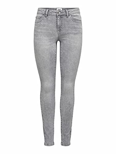 Only Jeans donna Onlwauw Life Mid Sk Bj694 Noos, denim grigio medio, XL EU