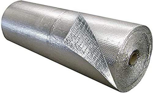 Optimer System - (42m2) - 100% Alluminio Multistrato Isolante Termico Riflettente Freddo Calore - Isolamento Termico per Pareti Facciata Ristrutturazione Lavori Uso Professionale - Rotolo (42)