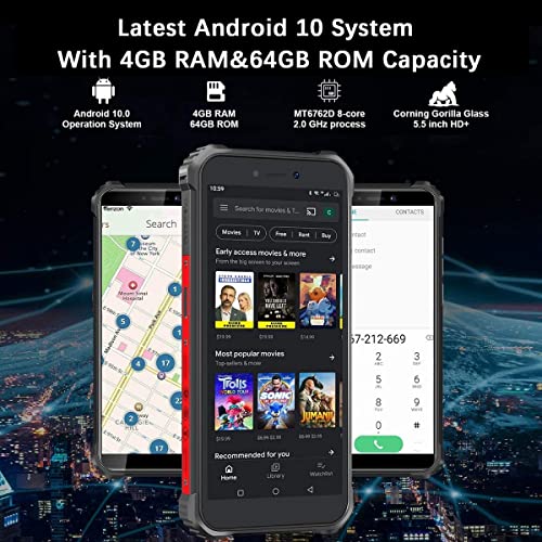 OUKITEL WP5 Pro Rugged Smartphone, Batteria 8000mAh Telefono Indist...