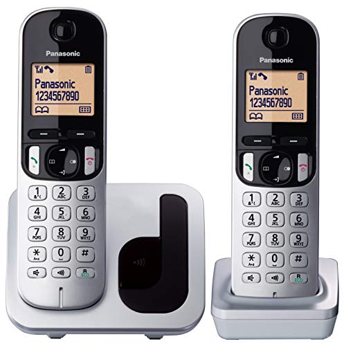 Panasonic KX-TGC212 Telefono DECT Metallico Identificatore di chiamata