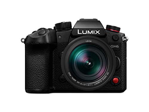 Panasonic LUMIX GH6, Fotocamera Mirrorless, Sensore MOS 4 3 25.2 MP, 5.7k Apple Pro Res Senza Limiti Registrazione, Video C4K 4K 4:2:2 10-bit, Doppio Stabilizzatore 5assi, 12-60mm F2.8-4.0 Leica Lens