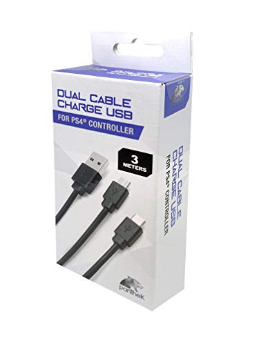 Panthek Dual Cable Charge USB per PS4 - PlayStation 4 - cavetto per...