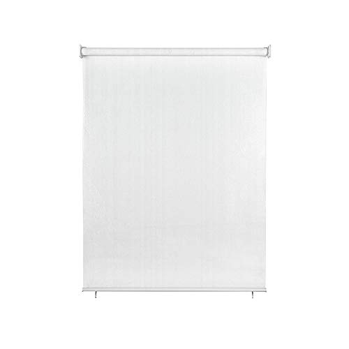 paramondo Tenda da Sole Verticale a Rullo per Esterno Avvolgibile Impermeabile Resistente Anti UV Protezione della Privacy Bianco, 200 x 240 cm
